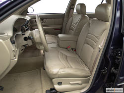 2000 Buick Century Limited, Front seats interior, Blue