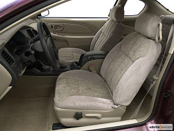 2001 Chevrolet Monte Carlo LS Front seats interior Red